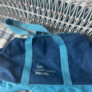 Yale New Haven Health Blue Canvas Tote Bag Vera Bradley bag,record plates,candle